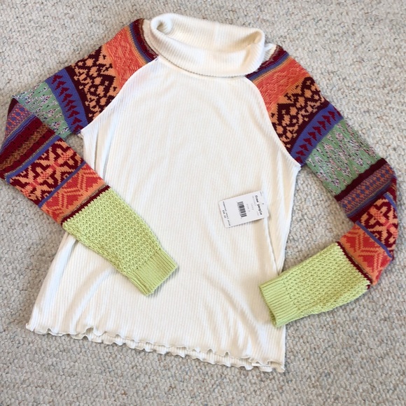 Free People Sweaters - Darling Free People colorful sweater.